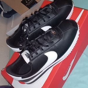 Black and white Nike Cortez